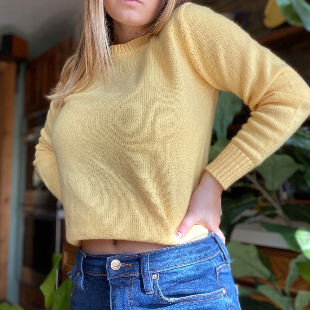 Yellow vintage sweater